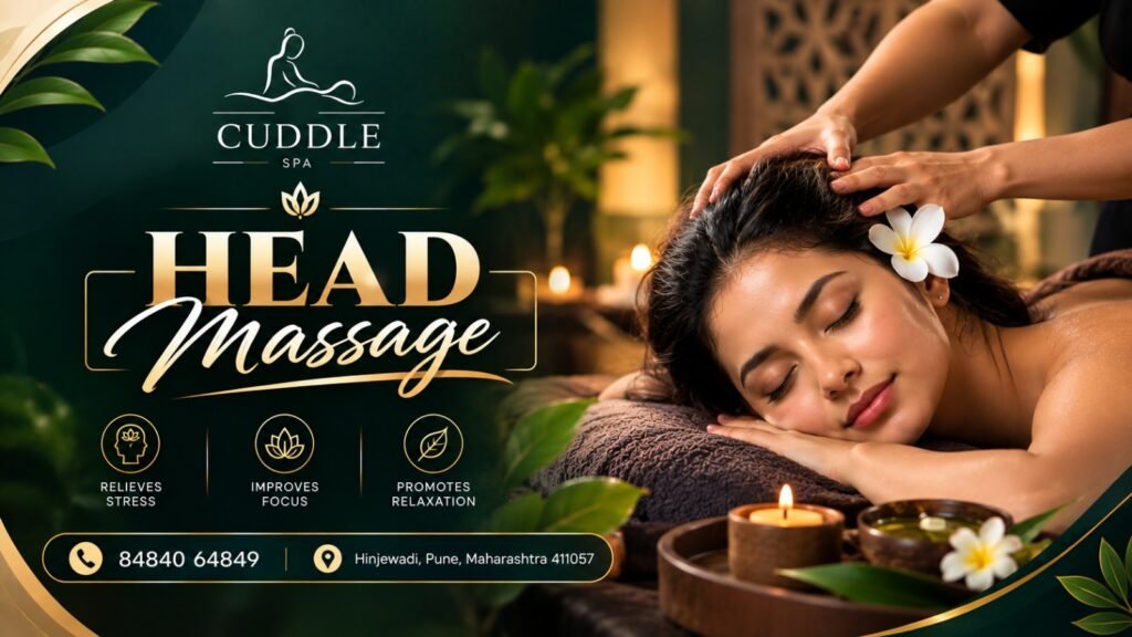 Best Head massage in hinjewadi by cuddle spa